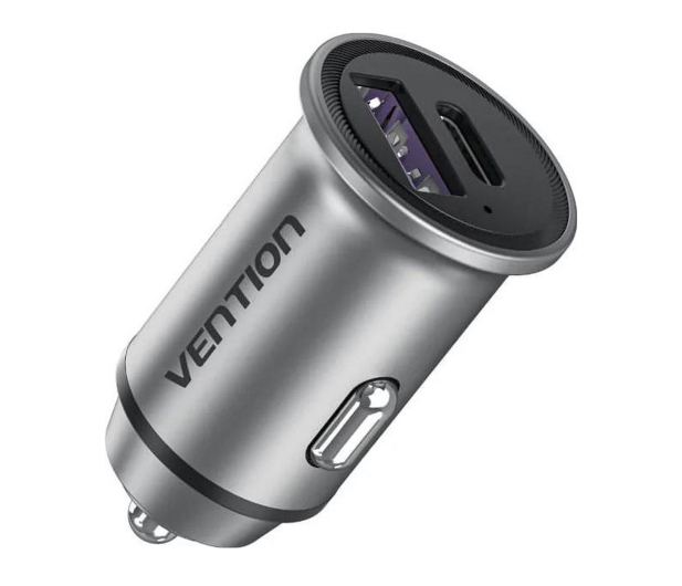 Vention Ładowarka samochodowa USB-A USB-C 30W PD - 1543466 - zdjęcie
